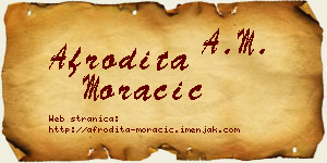 Afrodita Moračić vizit kartica